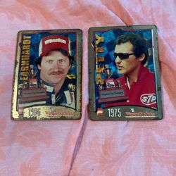 Metal Cards Earnhardt And Petty