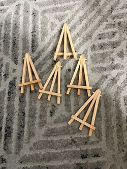 Mini Wooden Easels Set of 5