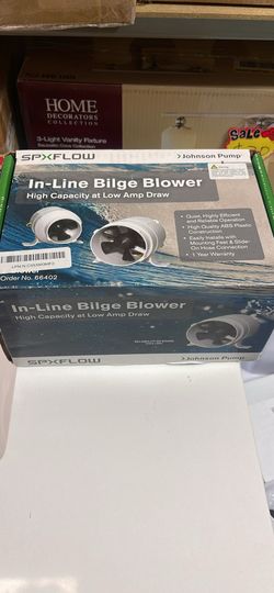 In-Line Bilge Blower - 3 in. Inlet/Outlet, CFM 158