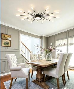 Modern Sputnik Starburst Ceiling Light Fixture