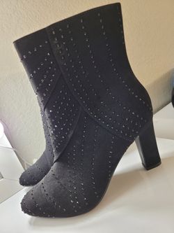 Sparkly Rhinestone High Heel Boots