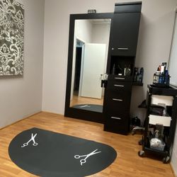 Custom maz salon styling station