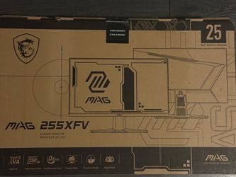 MSI - MAG 255XFV 24" Rapid VA LCD FHD 250Hz 0.5ms Gaming Monitor(DisplayPort,HDMI) Black SEALED
