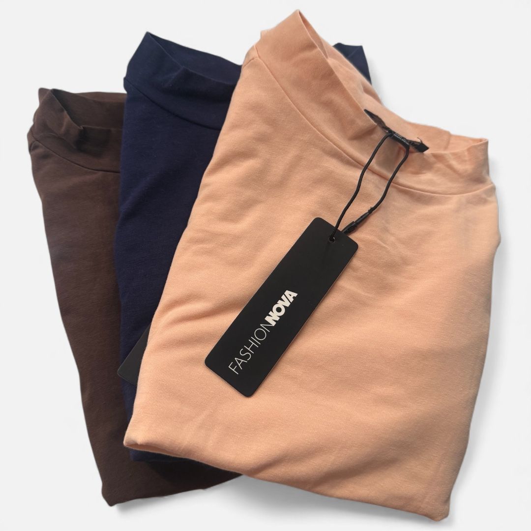 Women’s Basic Color Fashion Nova Brand New Bodysuits in Size Large 95% Cotton!