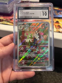 Pokémon GRADED Kirlia 212/198 Scarlet & Violet 151 IR 10 CGC ENGLISH.