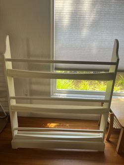 Pottery barn bookshelf off white white