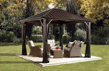 Brand New Outdoor Gazebo 10x10 Installation Available 