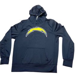 Los Angeles Chargers Hoodie Sweatshirt Mens Large L Pullover Navy Blue OTS