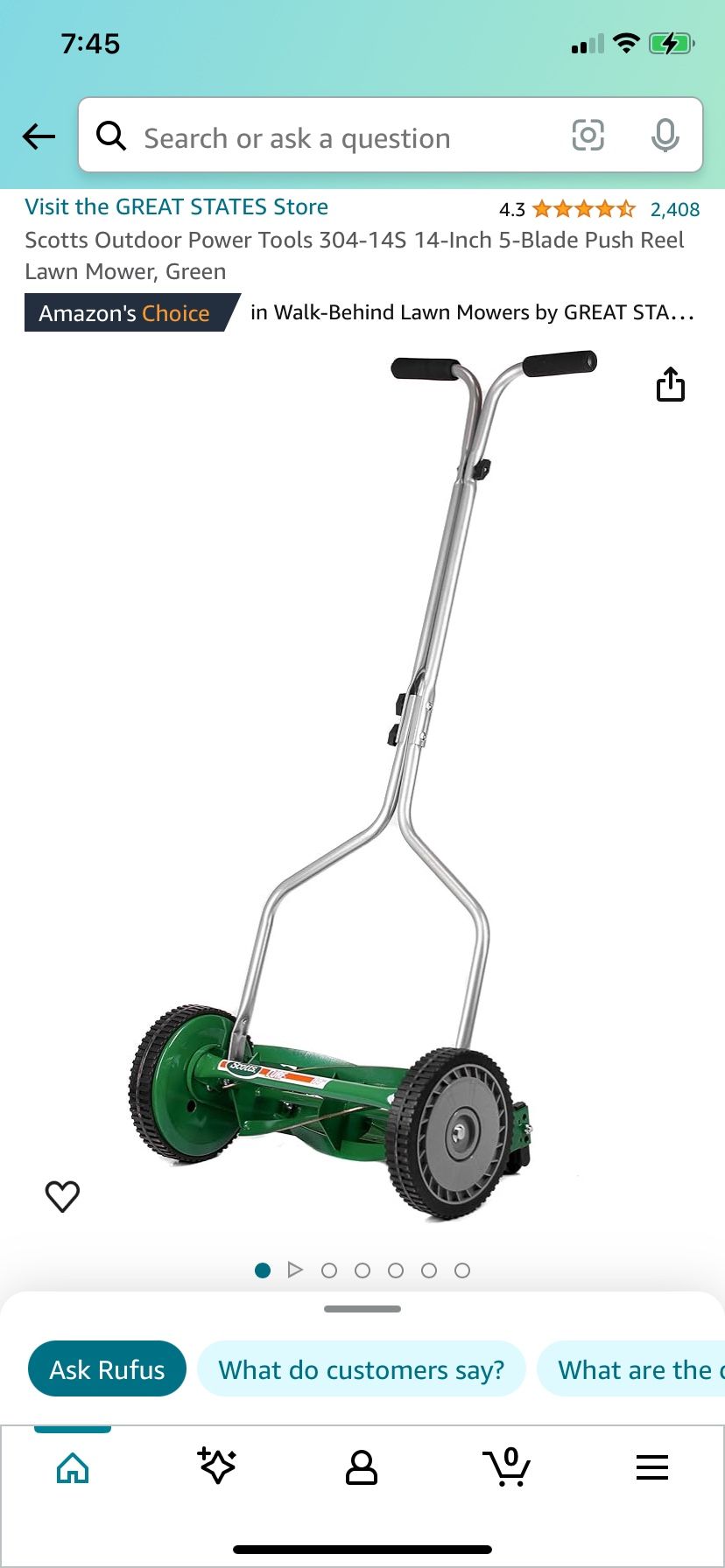 Scott’s Push Lawn Mower