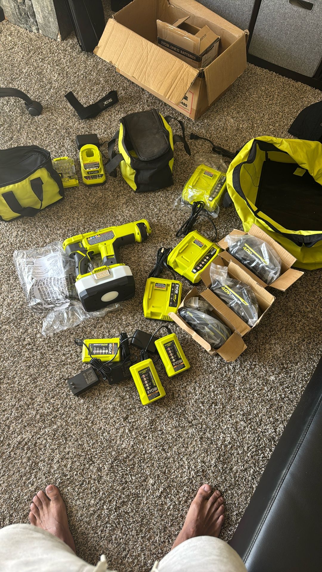 Ryobi Tools 18 V And 40 V Batteries And Chargers And More!