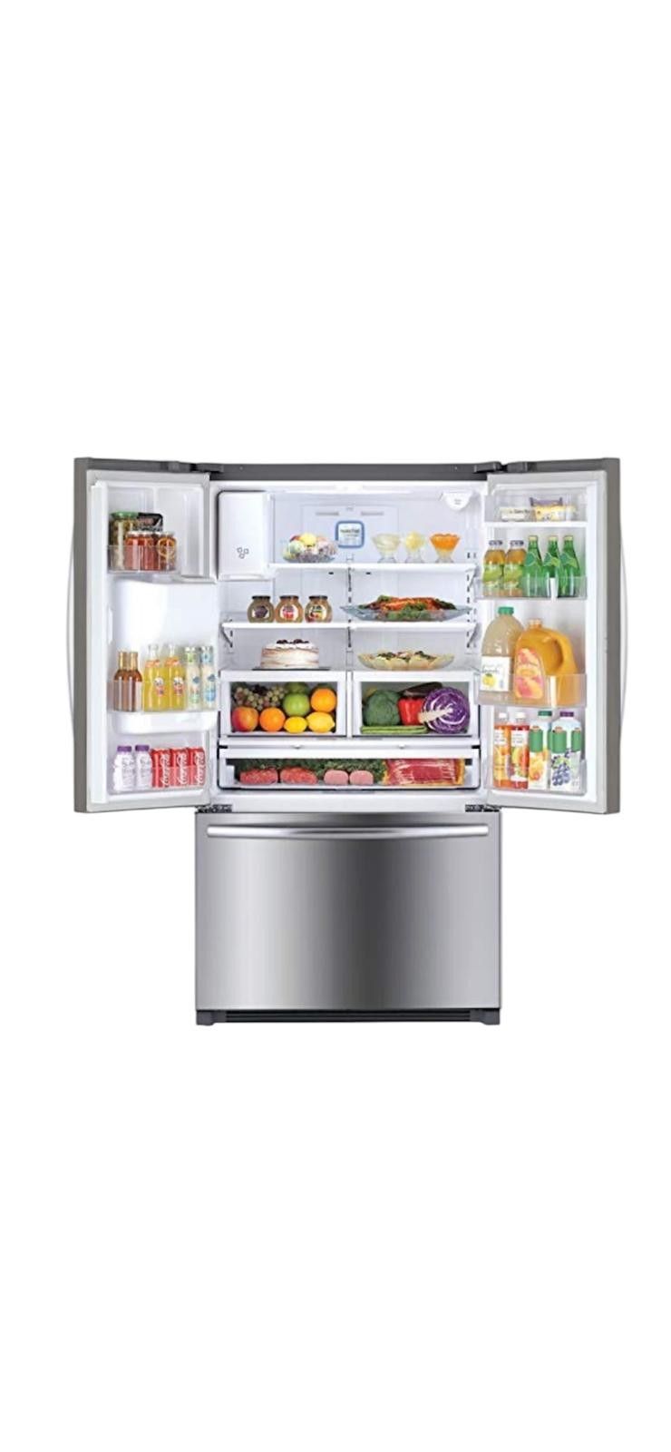 Winia 26cu.ft. French Door Refrigerator with Ice & Water Dispenser Stainless Steel