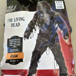 Kids Zombie Costume Medium 8-10 California Costume 