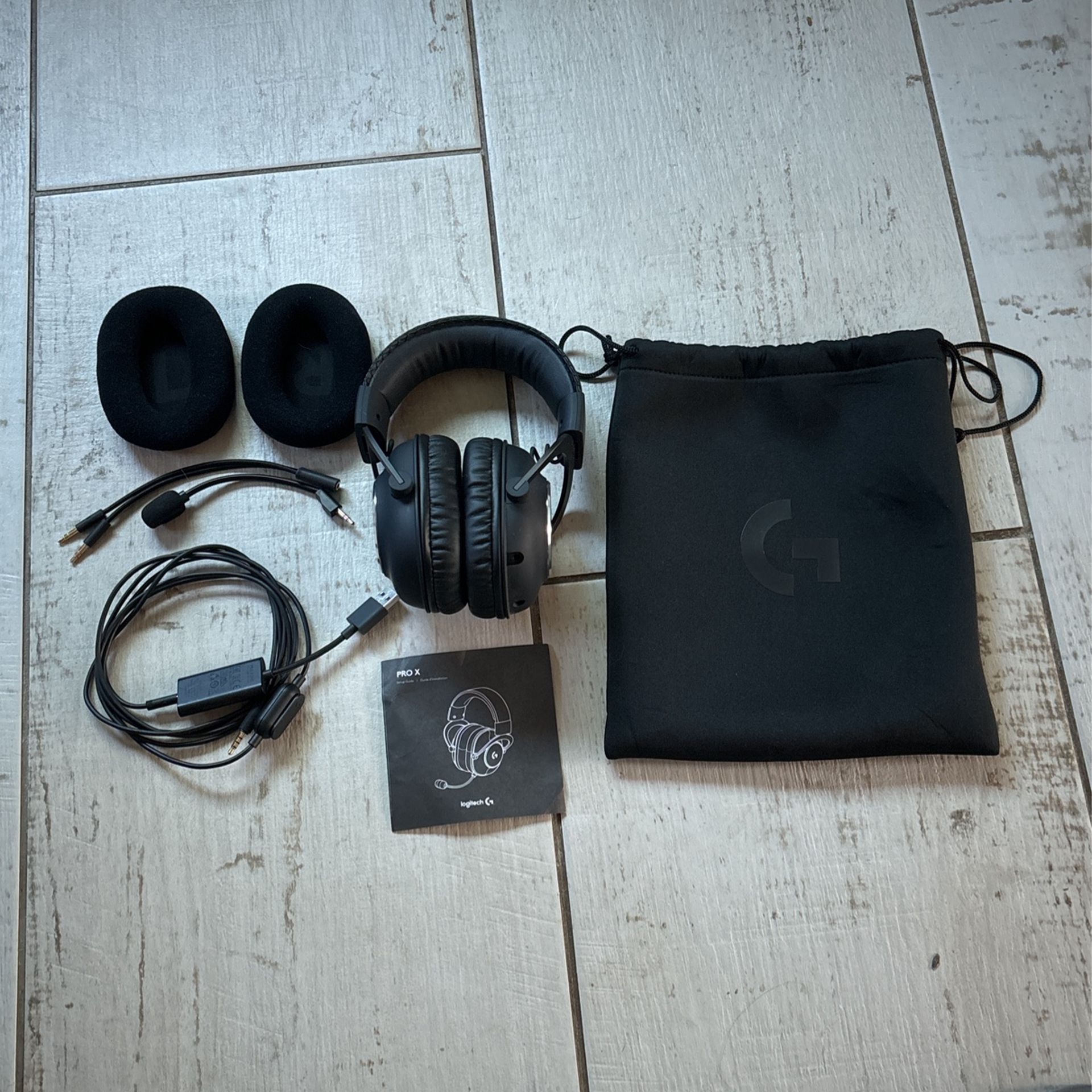 Logitech PRO X gaming headset with microphone