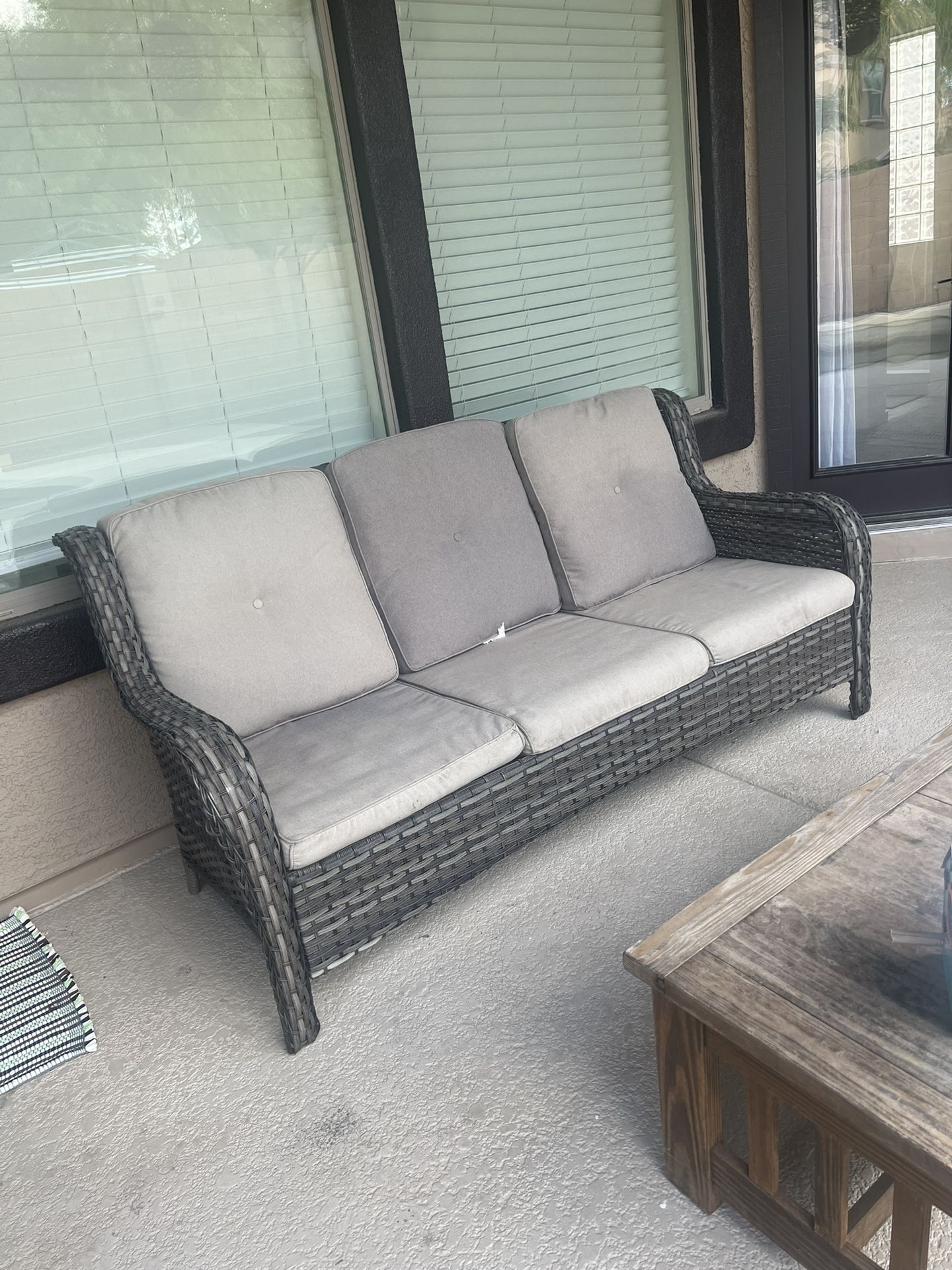 Outdoor Couch And Coffee Table 