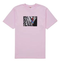 Supreme Spider-Man Tee Light Pink