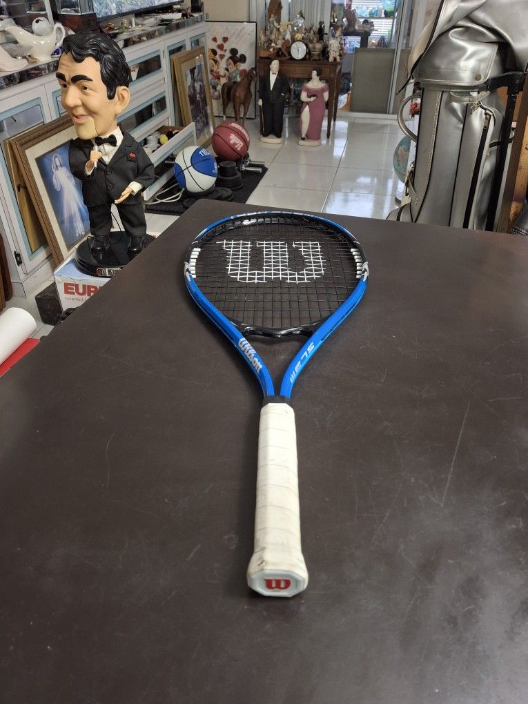 Wilson Tour Slam Lite Oversize Tennis Racket With Comfort 4 3/8 Grip - Blue & Black Model FIRM PRICE 