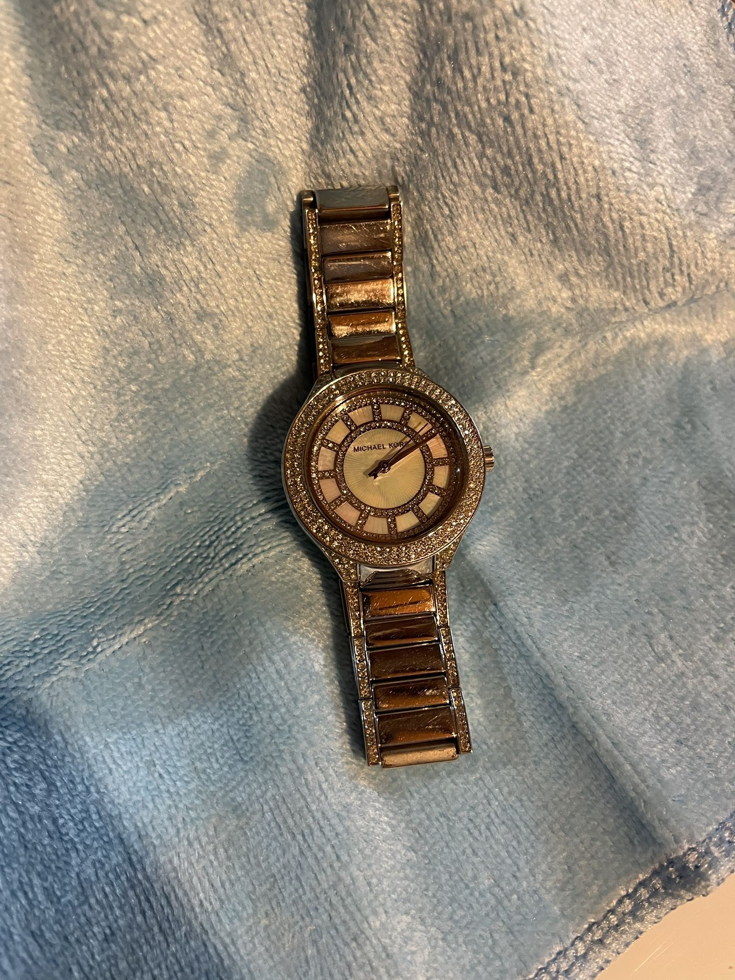 Michael Kors Mini Kerry Silver Dial Stainless Steel Women's Watch