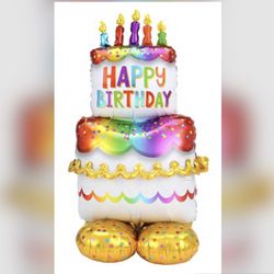 Giant Birthday Cake Foil Balloon