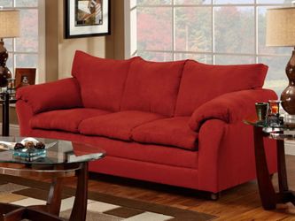 New red sofa! Couch and Loveseat set sectional Saves Here
