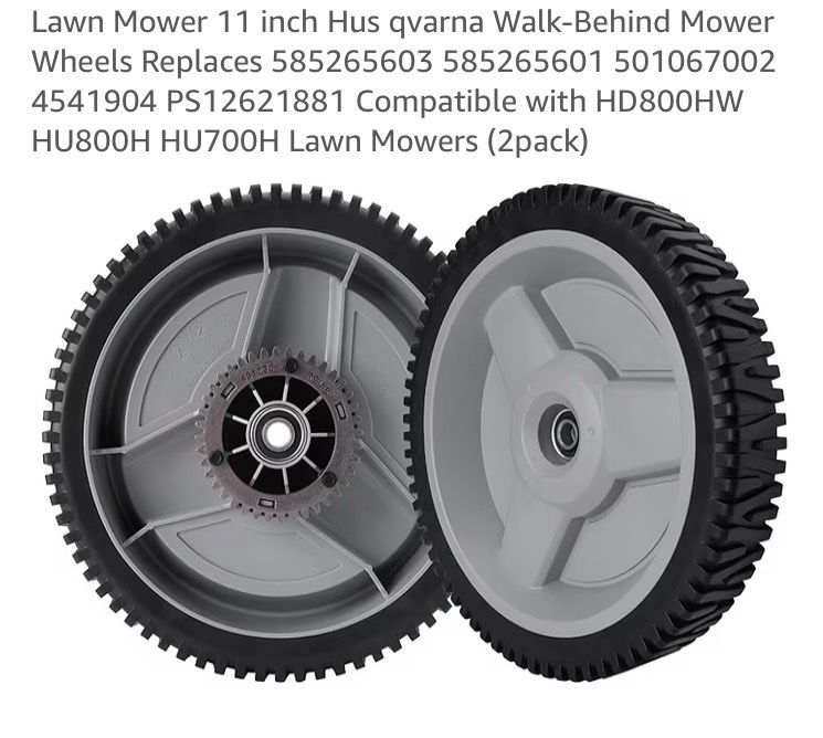 Lawn Mower Wheel Replacements (11”)