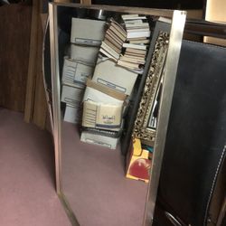 36.5”W, 49”tall GOLD COLOR MIRROR