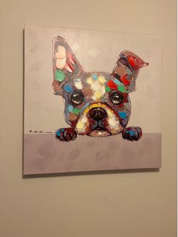 Canvas dog print “French bulldog”