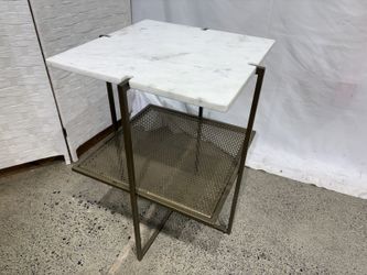 FOUR HANDS Marlow Olivia Open Nightstand with Marble Top