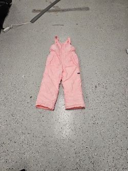Girls Pink Snow Bib