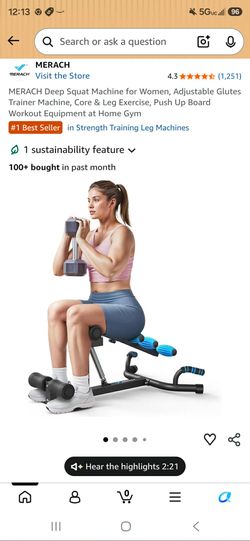Merach push-up, abs, leg and glutes workout machine New