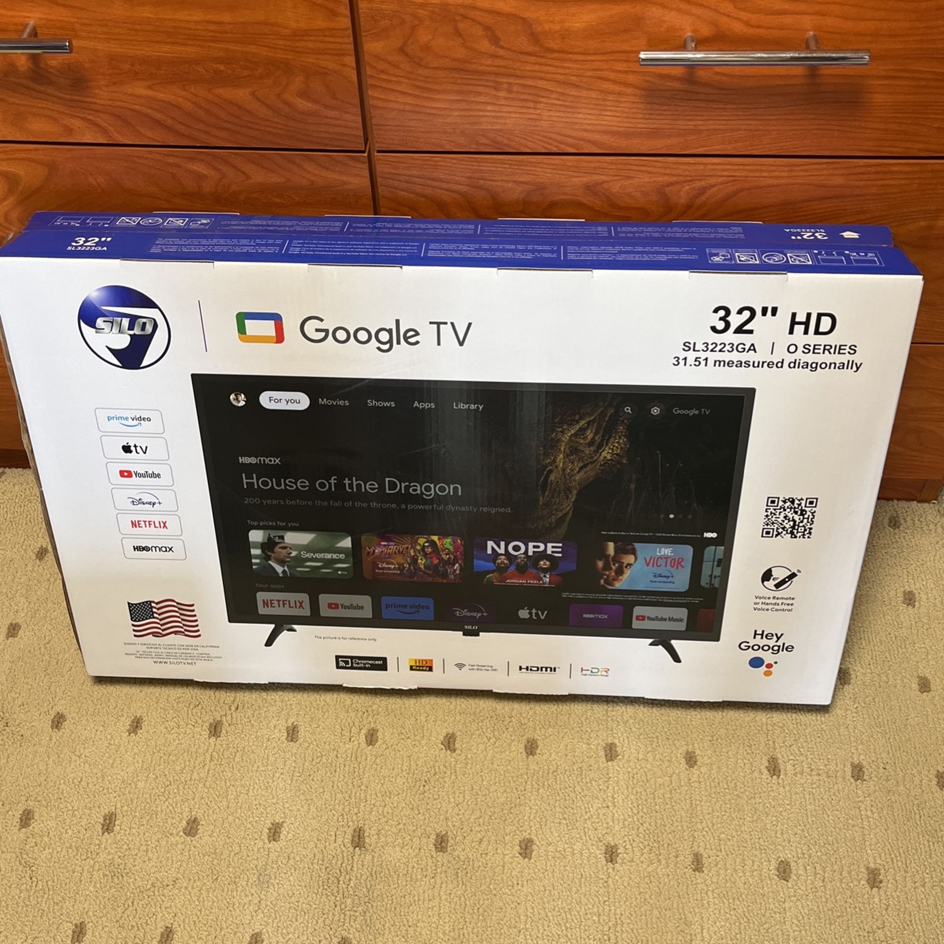 SILO Google TV 32” HD # SL 3223GA $95 STILL AVAILABLE