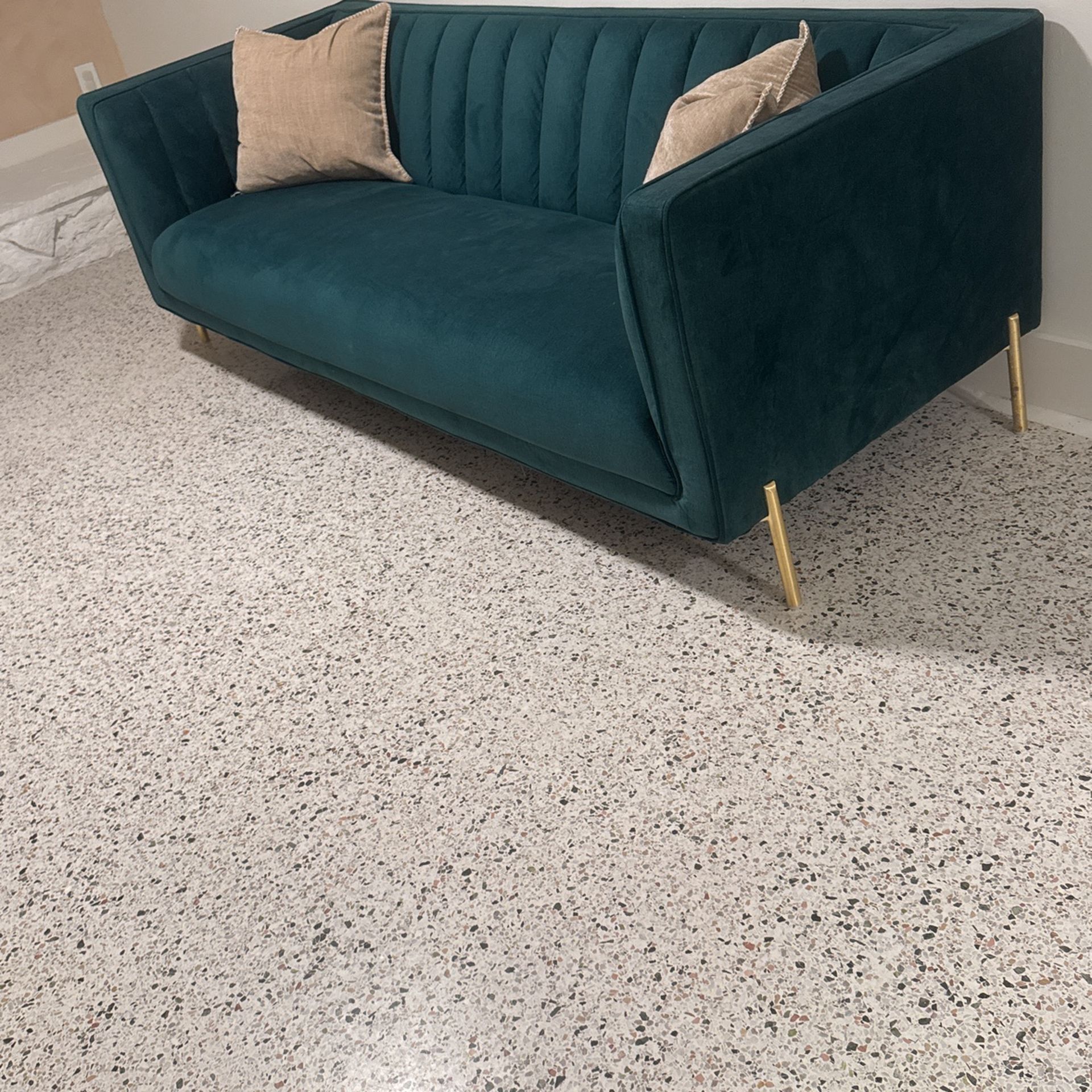 Green Velvet Couch