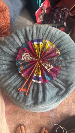 Hand made leather fan