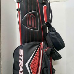 STRATA Callaway Golf Bag Black/Red Standing Dual Strap  Like New