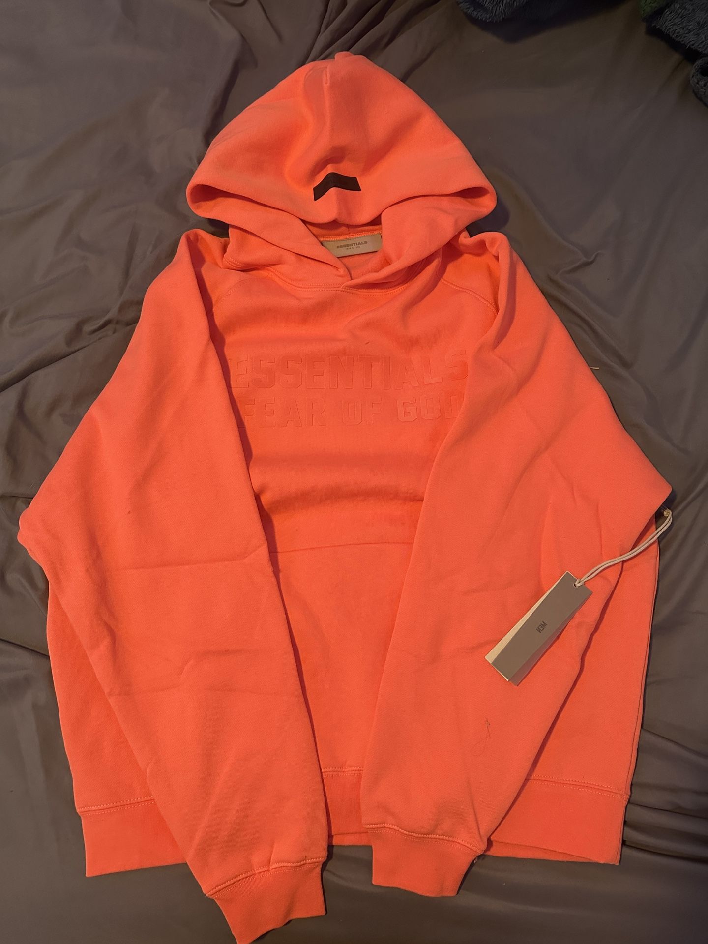 coral essential hoodie