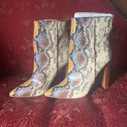 Steve Madden Multi Color Snakeskin Boot