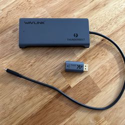 Wavlink Thunderbolt 3 to 4K Displayport adapter USB C docking station