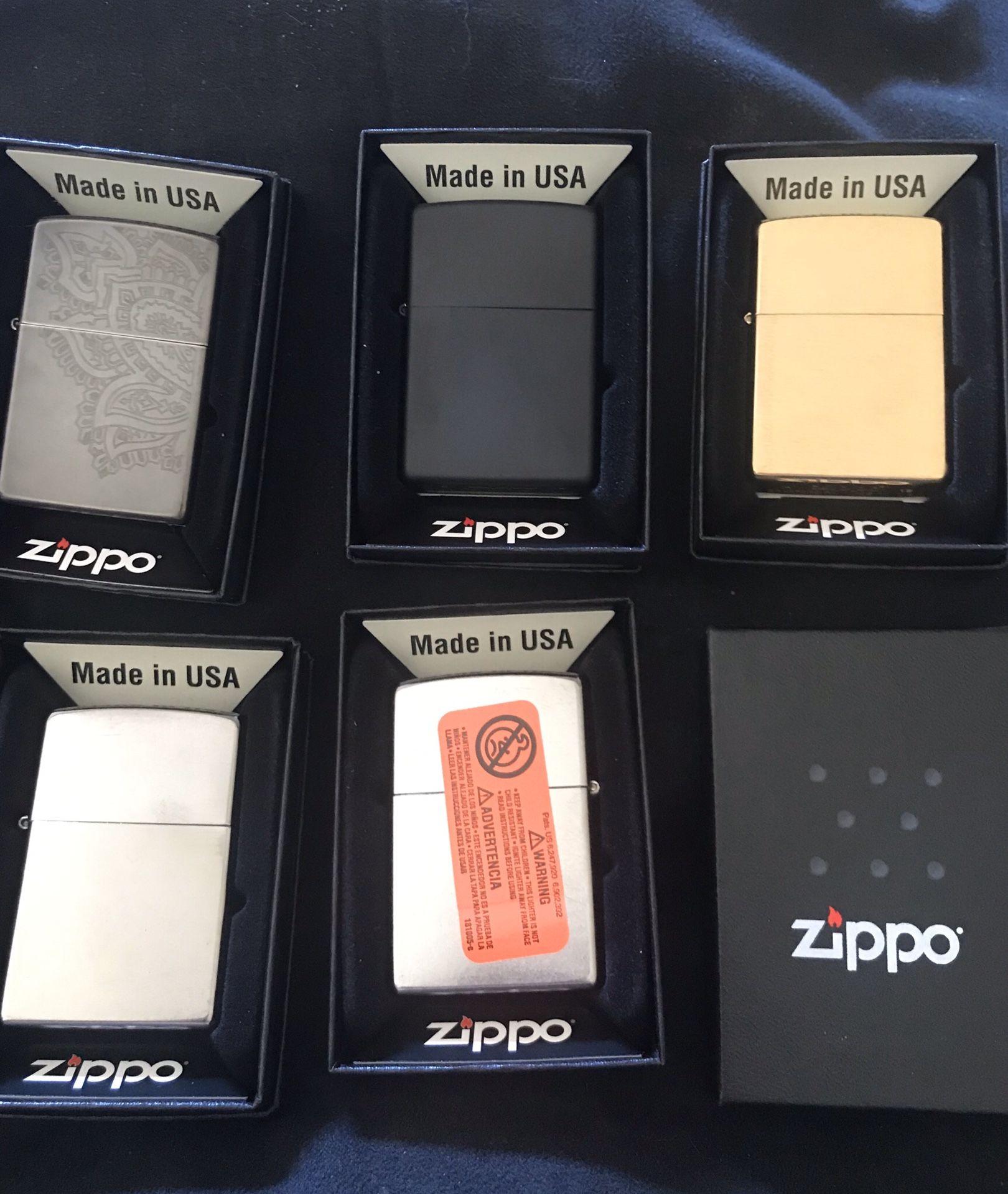 5 New Zippo Lighters, received from MARBORO