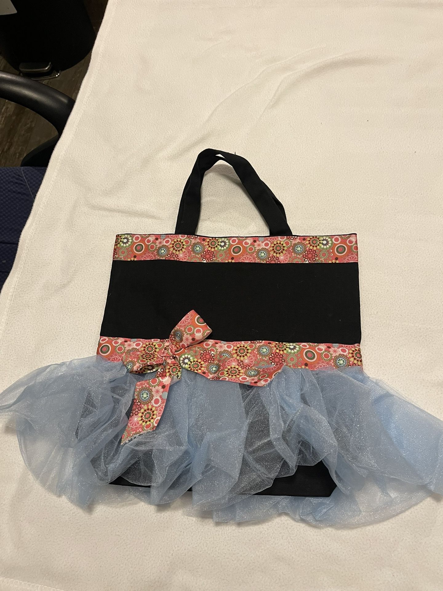 Canvas Ballerina Tote Bag Handmade