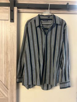 Kenneth Cole Men's Striped Button-Down Shirt