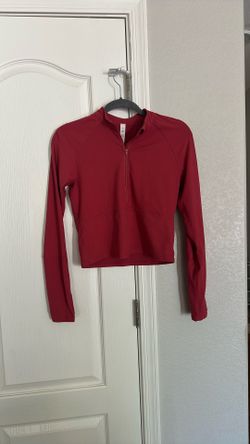 Small Half Zip Long Sleeve Pink 