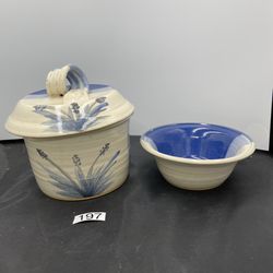 Signed 3 Pc Studio Pottery Set