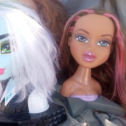 MONSTER HIGH BRATZ & BARBIE STYLING HEADS DOLLS