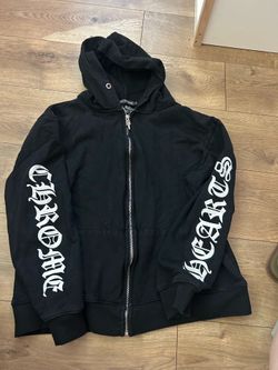 Chrome Hearts Black Full Zip Hoodie Size XL