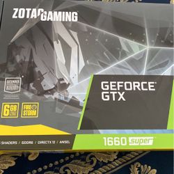 Geforce Gtx 1660 Super Ddr 6 6gb Of Ram