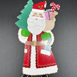 Vintage Handmade Santa Claus Ornament 