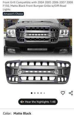 F150 after market grill with LEDs