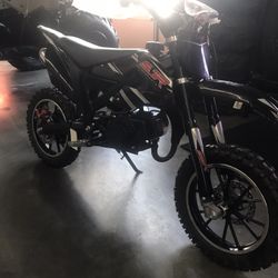 49cc 2-Stroke Kids Dirt Bike Gas Power Motocross Off Road Mini Motorcycle
