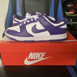 DEADSTOCK Nike Dunk Low Championship Court Purple Size 9.5
