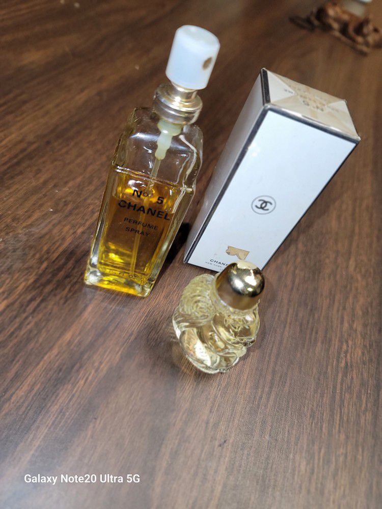 Chanel #5 Perfum And Vintage Glass Squirrel Bottle