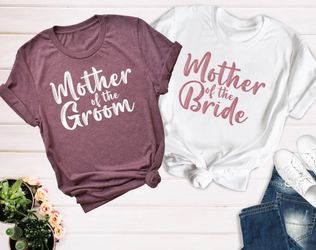 Mother of the bride as well as father of the bride custom tees